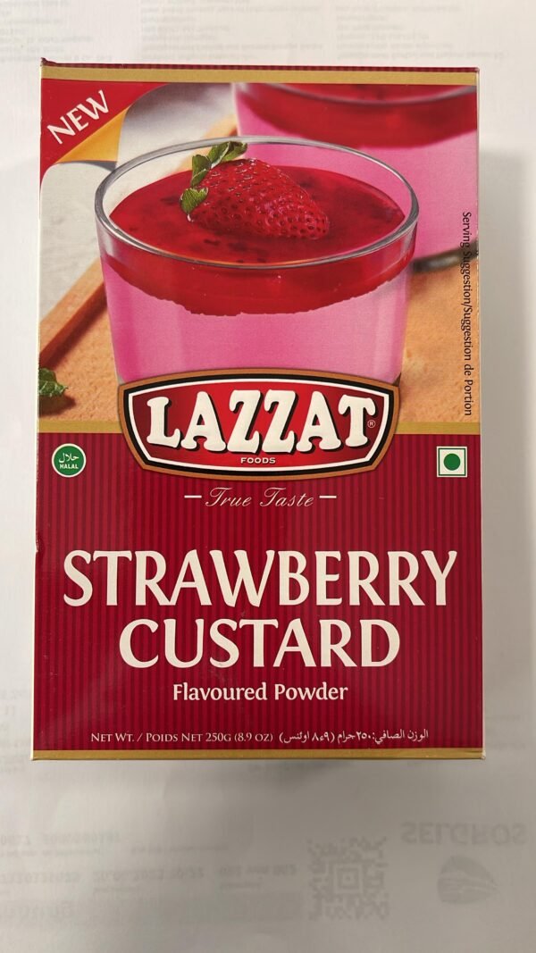 Lazzat Strawberry Custard 250g